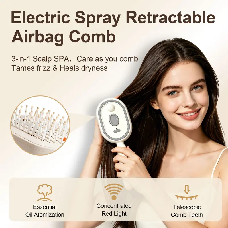Electric Spray Massage Comb