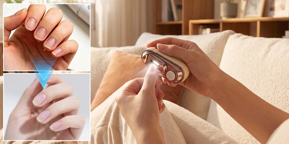 2-in-1 Smart Electric Nail Clipper guide image 1