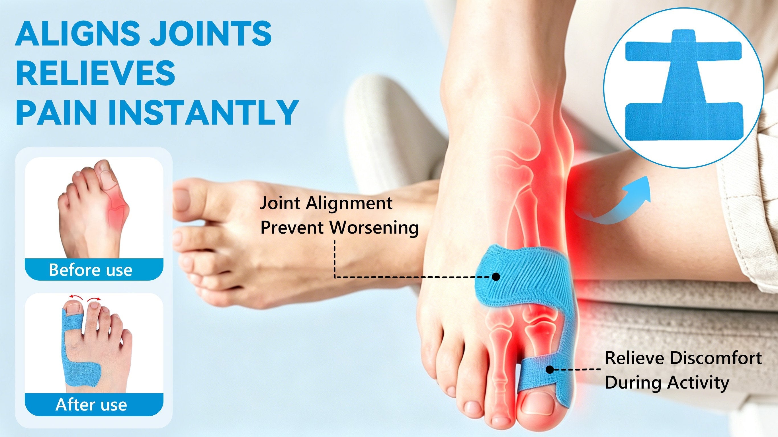 Pre-Cut Bunion Corrector Tape