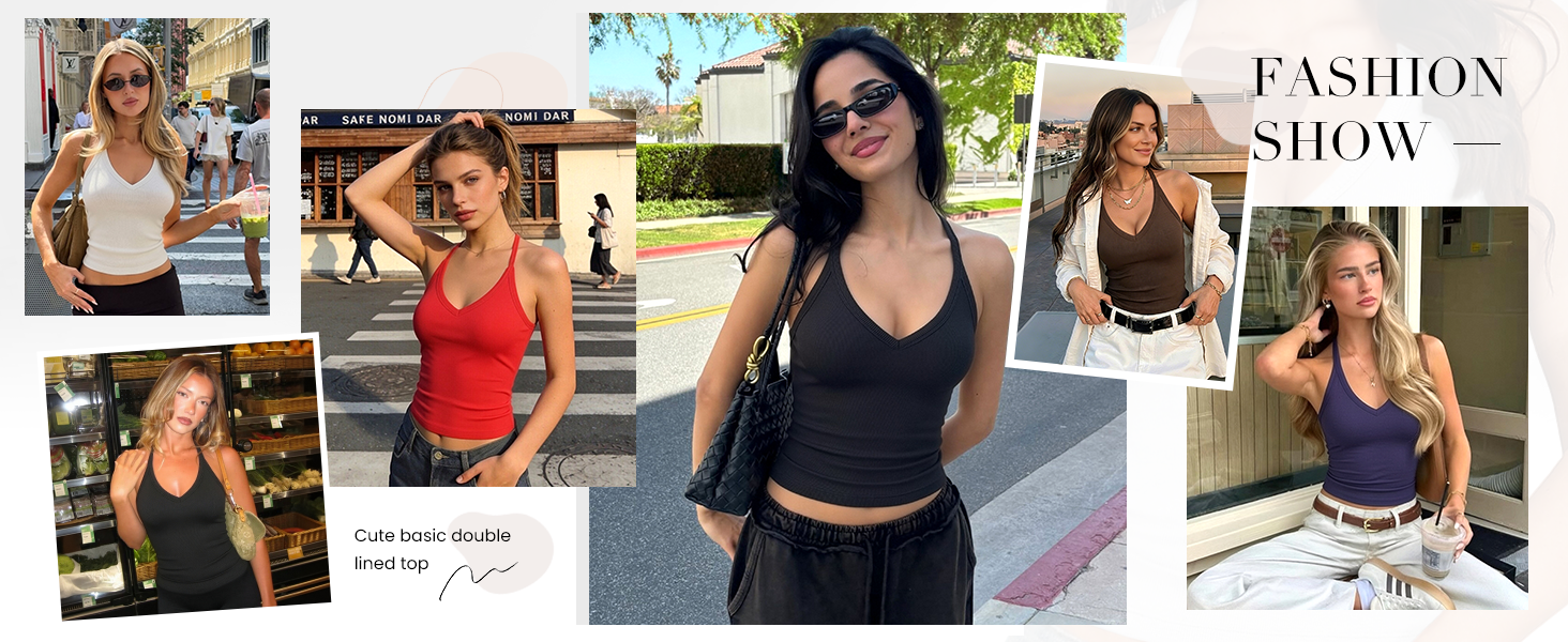 v neck top